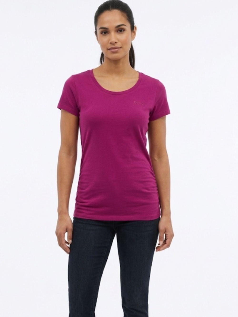 63 Bench Fuchsia Pink Logo Tee | Women’s XL‎ Casual Streetwear T-Shirt